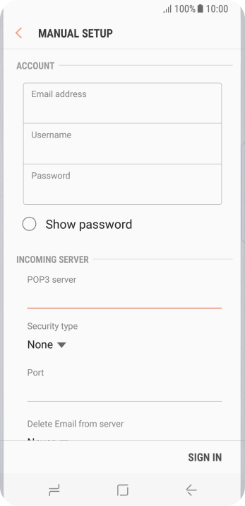Press the drop down list below 