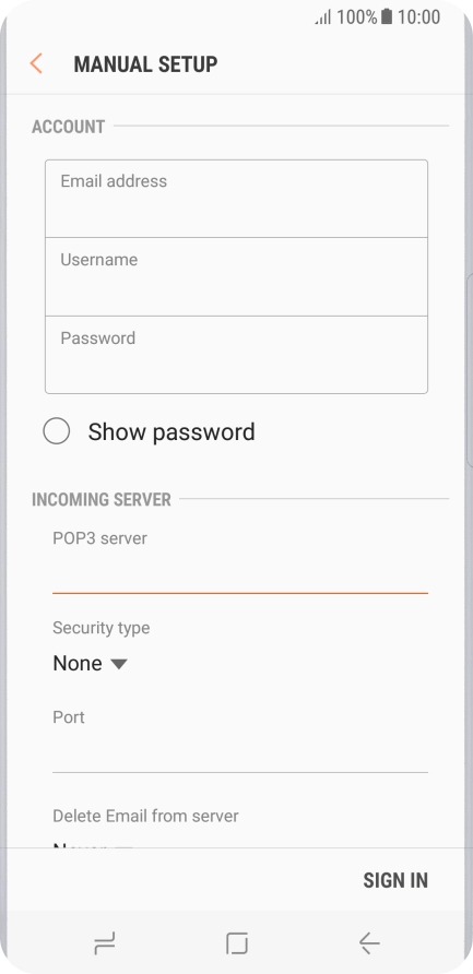 Press the drop down list below 