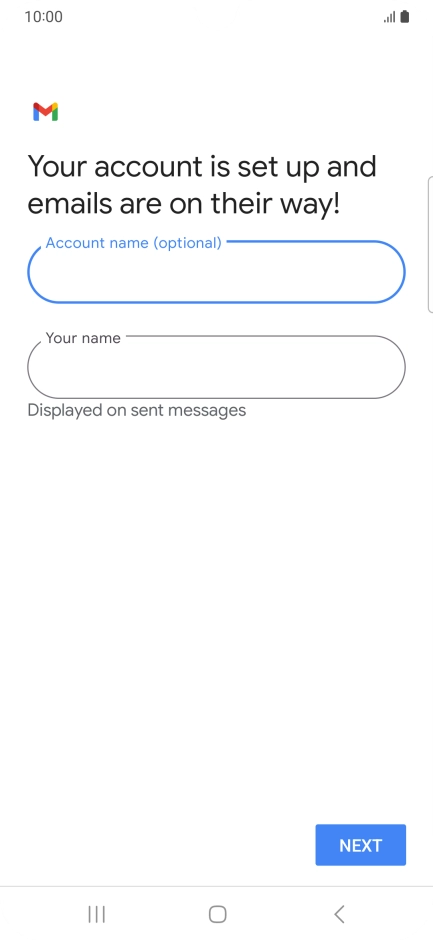 Press the field below 