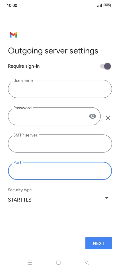 Press the drop down list below 