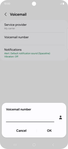 Key in +447953222222 and press OK.