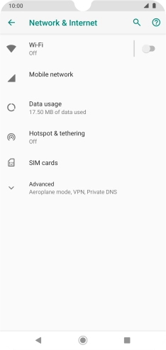 Press Mobile network.