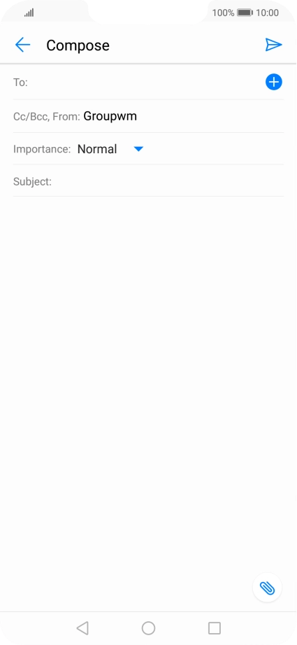 Press To: and key in the first letters of the recipient's name.