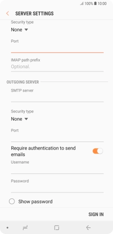 Press the field below 