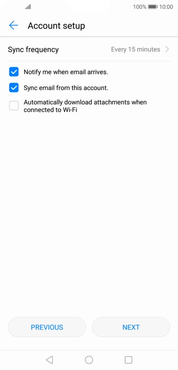 Press Sync frequency.