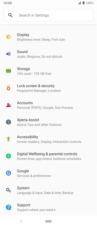 Press Lock screen & security.