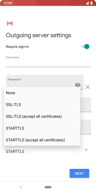 Press None to turn off the function.