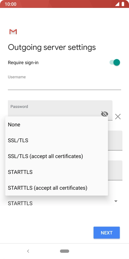 Press None to turn off the function.