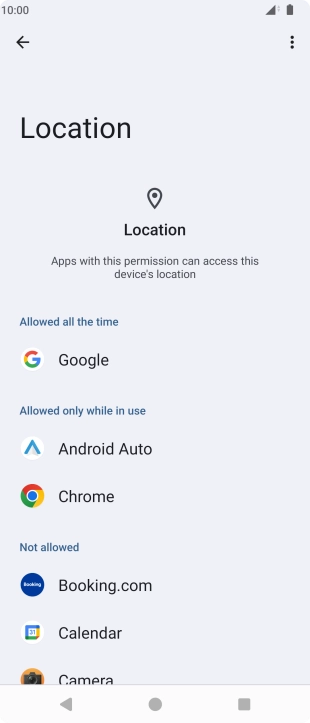 Press the required app.