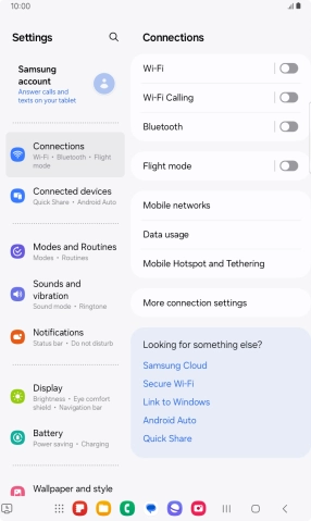 Press Mobile networks.