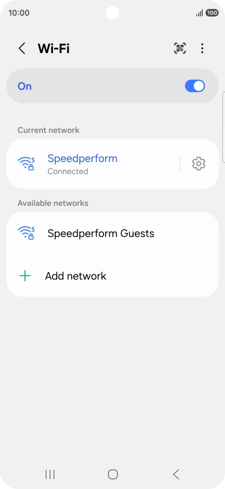 Press the Home key to return to the home screen.