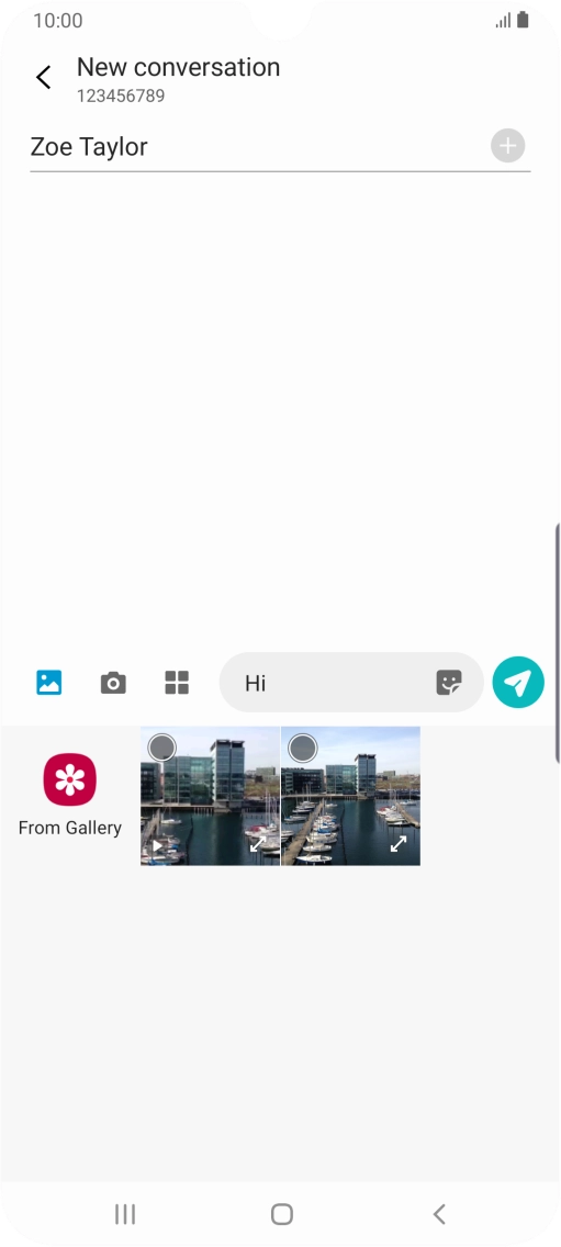 Press From Gallery and go to the required folder.