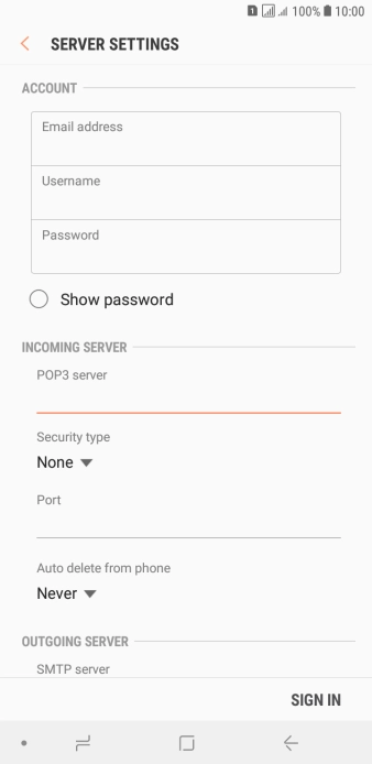 Press the drop down list below 