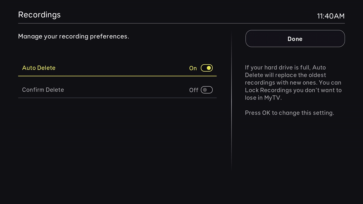 Highlight Auto Delete.