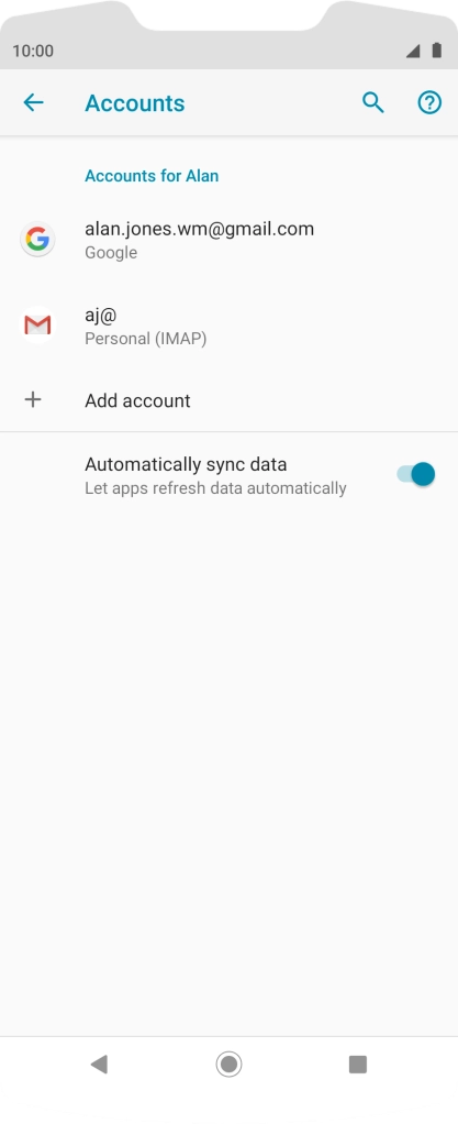 Press the Home key to return to the home screen.