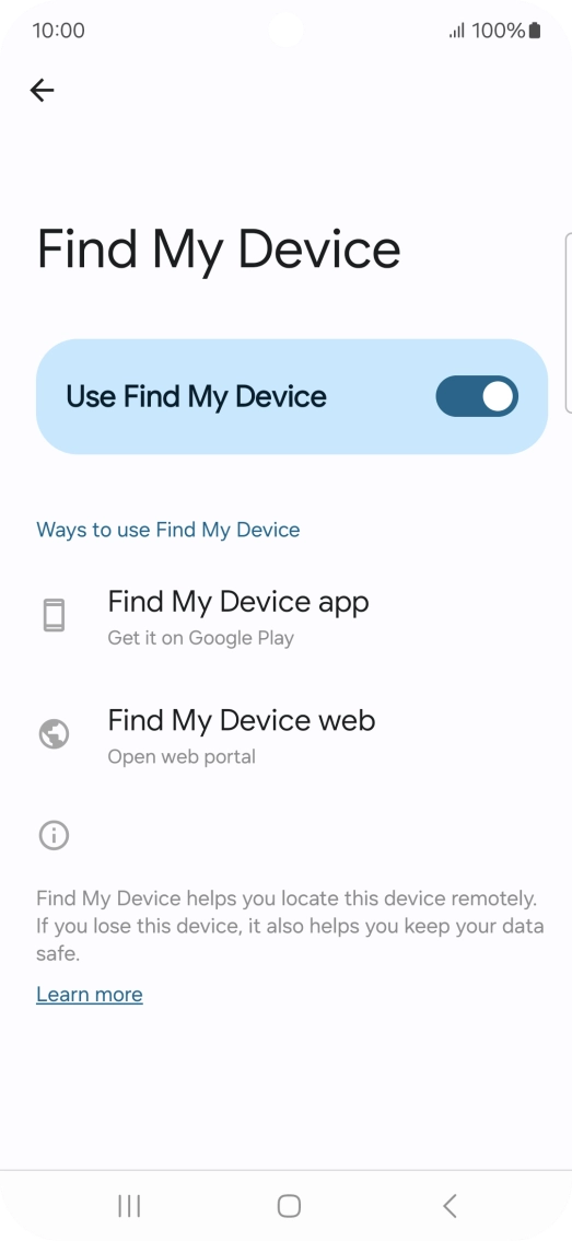 Press the Home key to return to the home screen.
