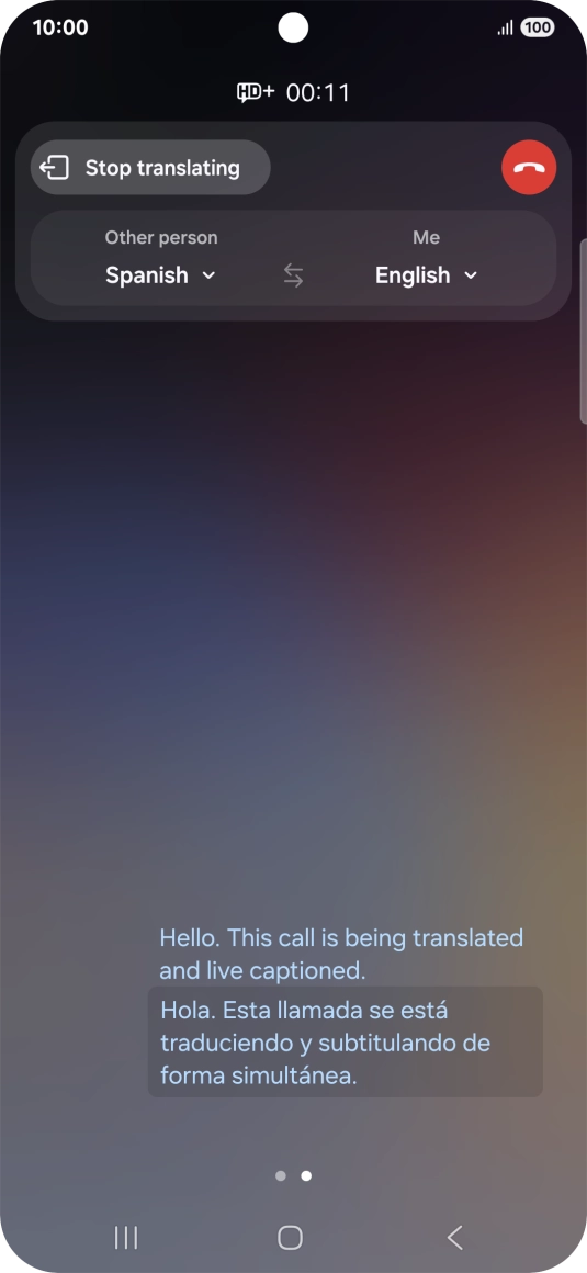 Follow the instructions on the screen to select the required language settings and use the function.