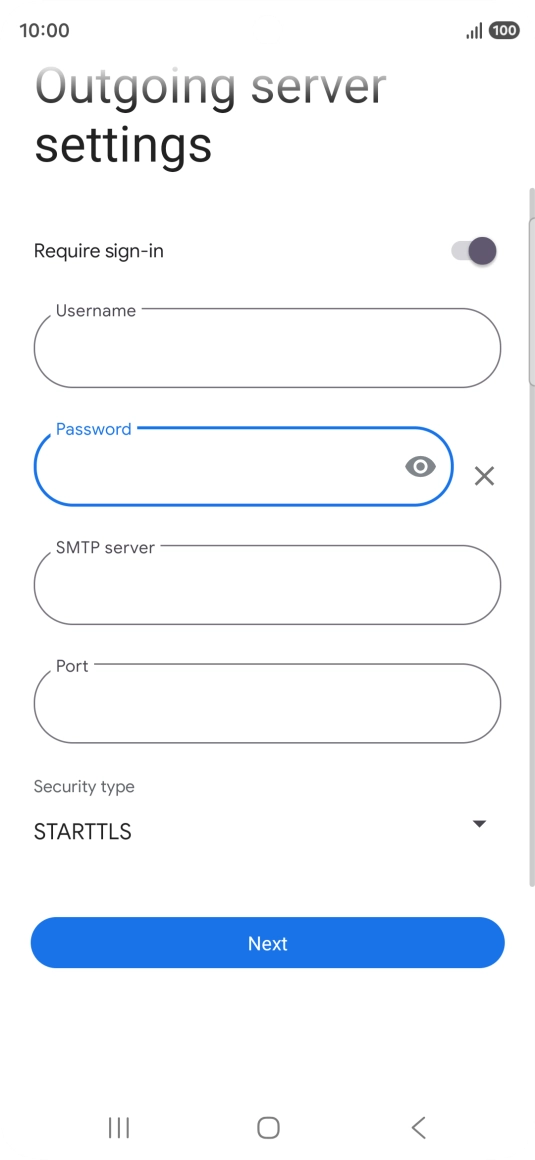 Press the field below 