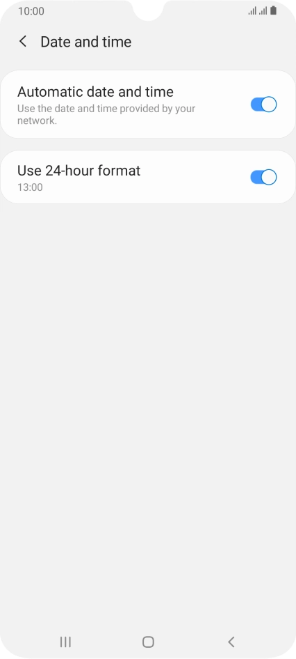 Press the Home key to return to the home screen.