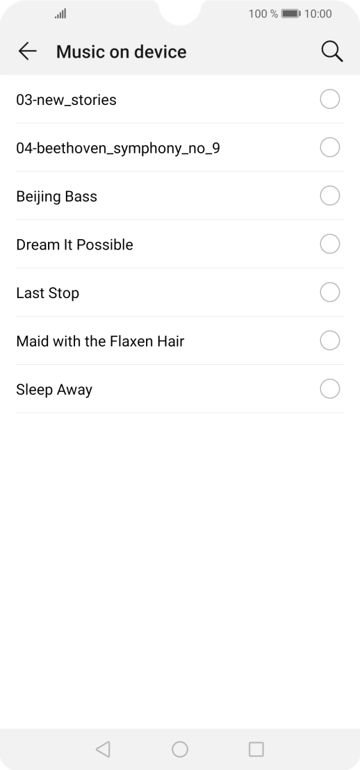 Press the required ring tones to hear them.