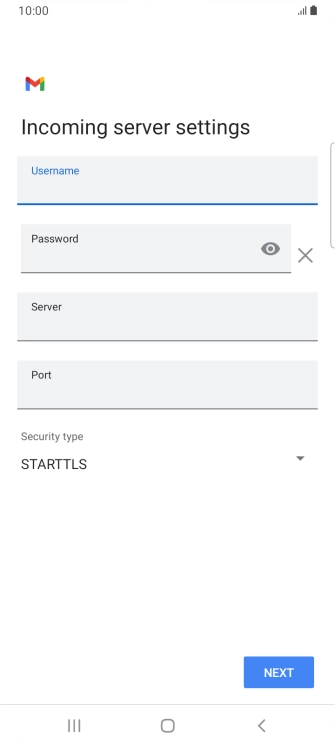 Press the field below 