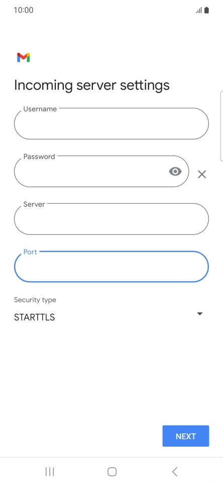 Press the drop down list below 