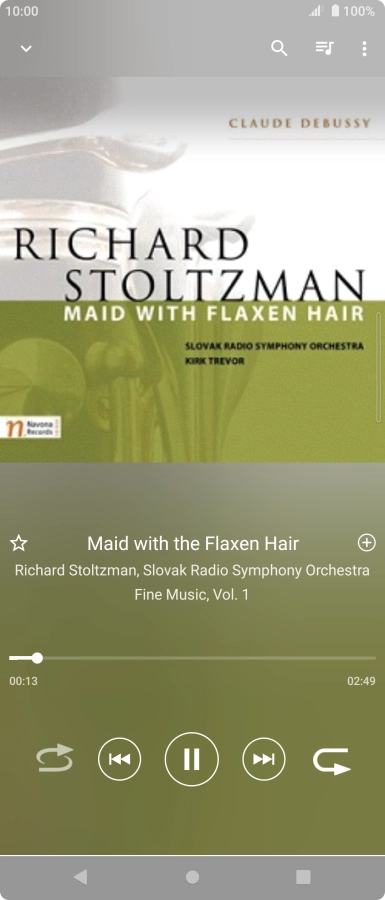 Press arrow right to go to the next audio file.