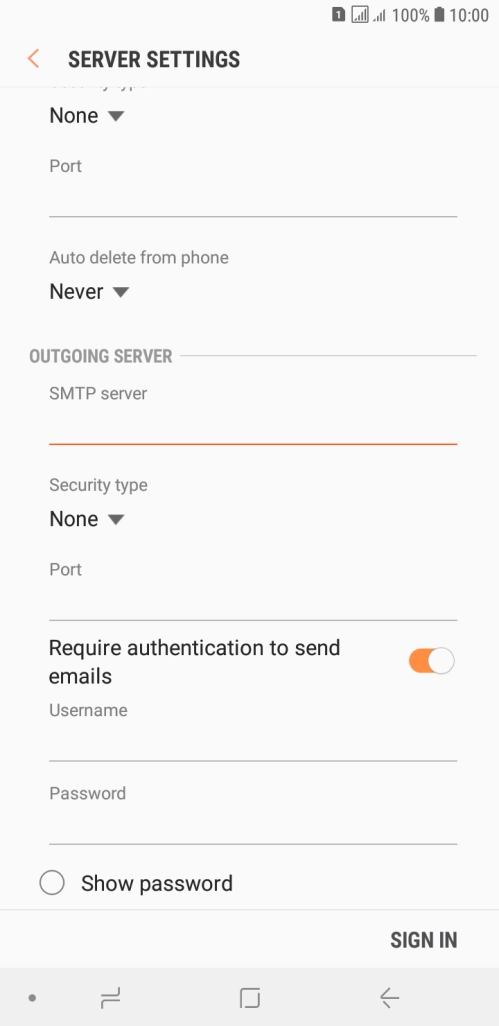 Press the drop down list below 