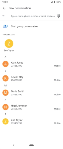 Press the field next to 