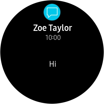 Press the required notification to open it.