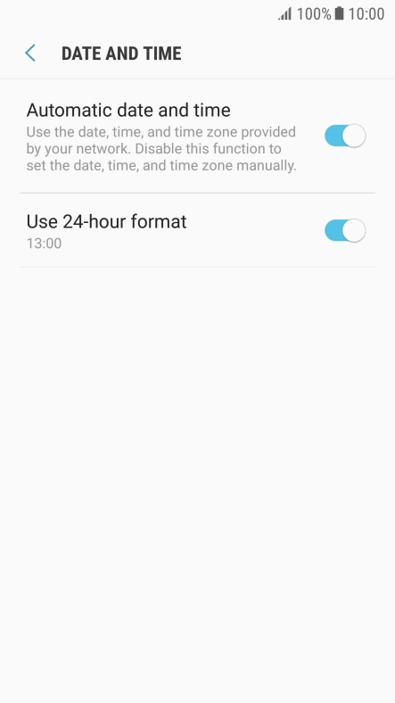 Press the Home key to return to the home screen.