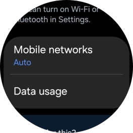 Press Mobile networks.