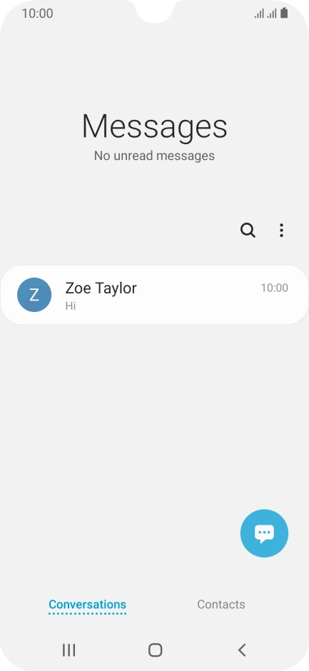 Press the new message icon.