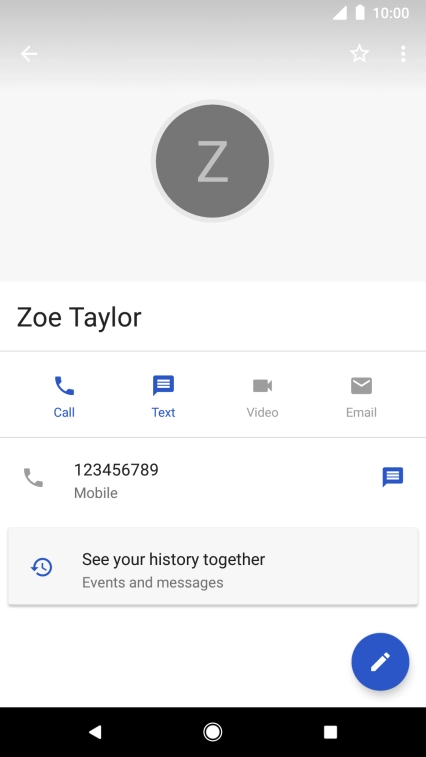 Press the Home key to return to the home screen.