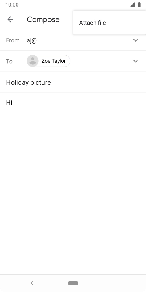 Press Attach file and go to the required folder.