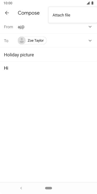 Press Attach file and go to the required folder.