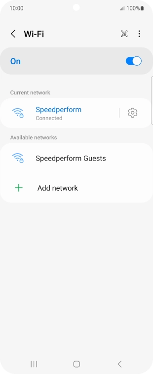 Press the Home key to return to the home screen.