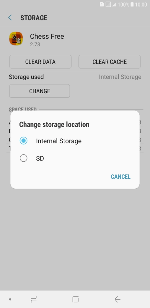 Press the name of the memory card.