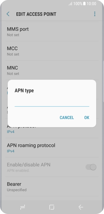 Key in mms and press OK.