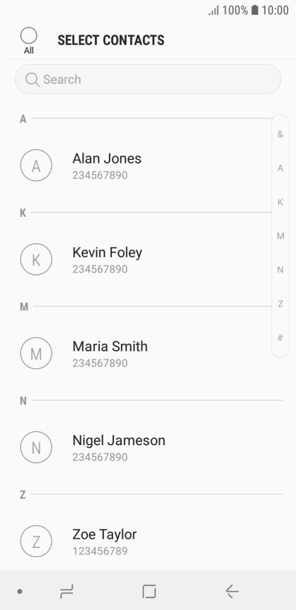 Press the field above 