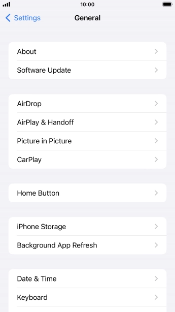 Press Software Update. If a new software version is available, it's displayed. Follow the instructions on the screen to update the phone software.