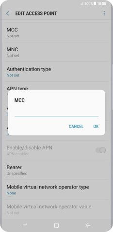 Key in 234 and press OK.