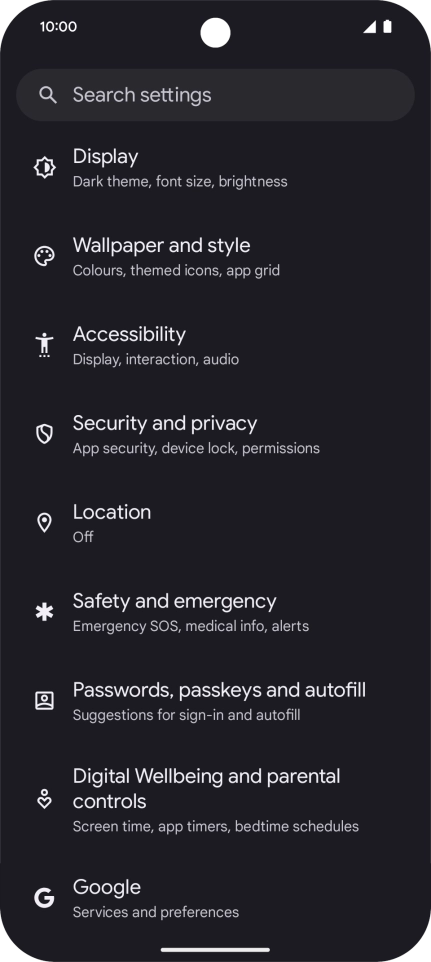 Press Passwords, passkeys and autofill.