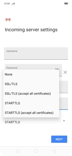 Press None to turn off the function.