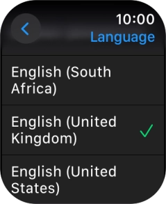 Press the required language.