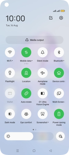 Press the Home key to return to the home screen.