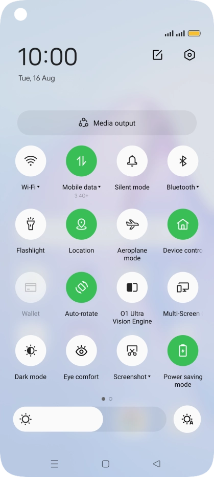 Press the Home key to return to the home screen.