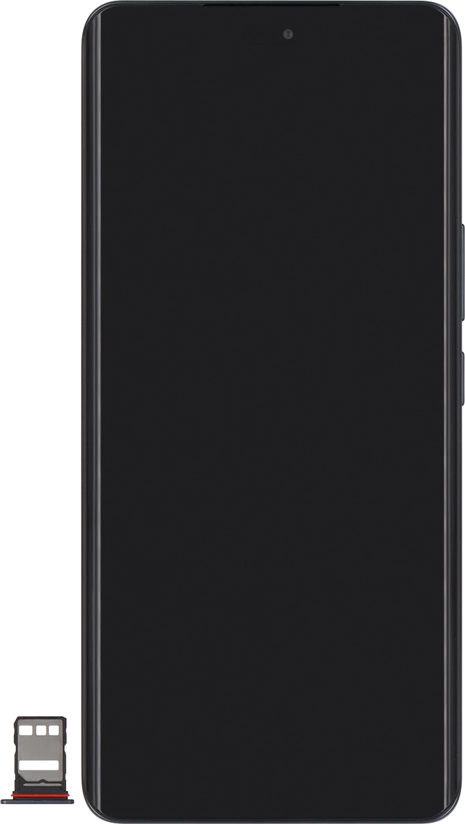 Turn your SIM so the angled corner of the SIM matches the angled corner of the first SIM holder and place your SIM in of the first the SIM holder.