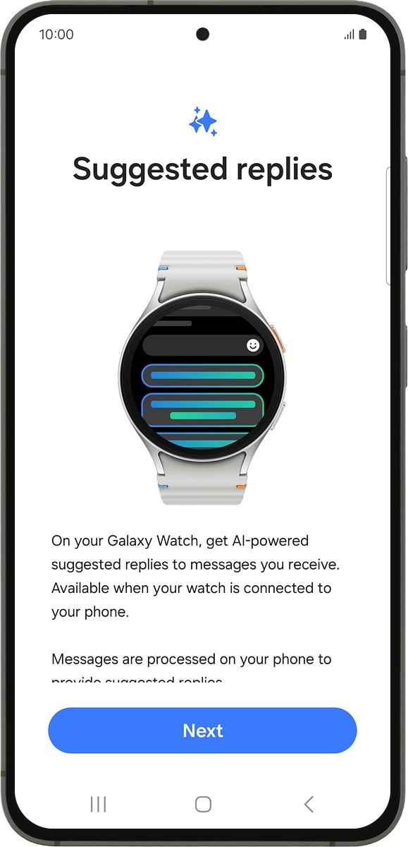 On your phone: Press Next.