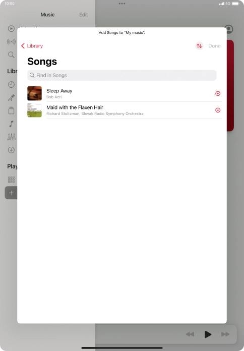 Go to the required category and press the required audio file.